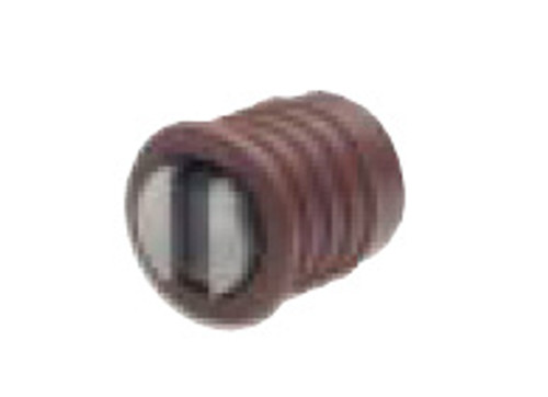 Round Magnetic Catch - Mortise Type - With Collar  3/8" L-C0785B-BR-M