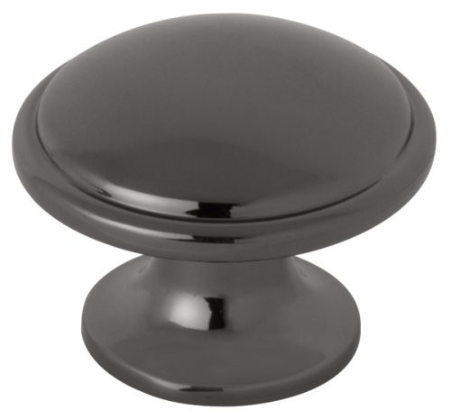 Black Nickel - Black Stainless Look Cabinet Knob - 36mm PN0836C-BLN-C