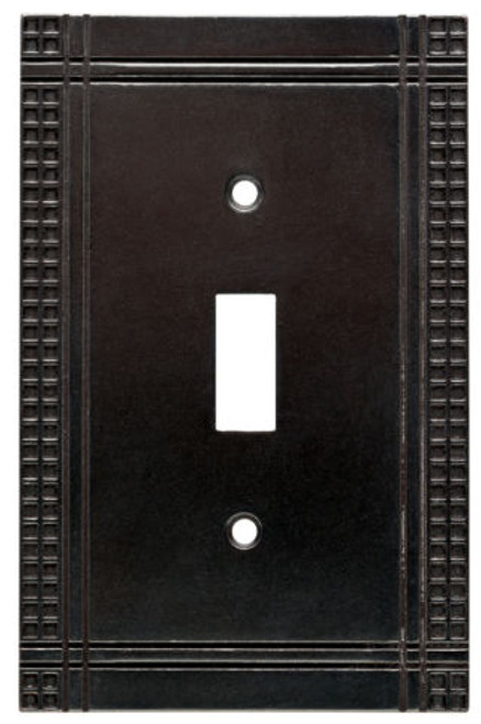 Mission Soft Iron Single Toggle Wall Plate - W32741-SI-U662667