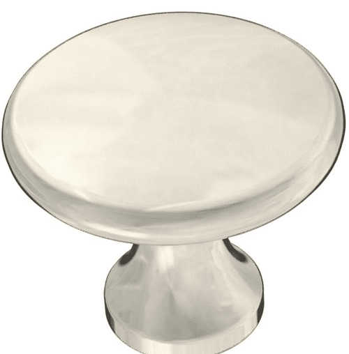 (12 PACK) Round Nickel Plated Knob - 1 1/8" (28mm)