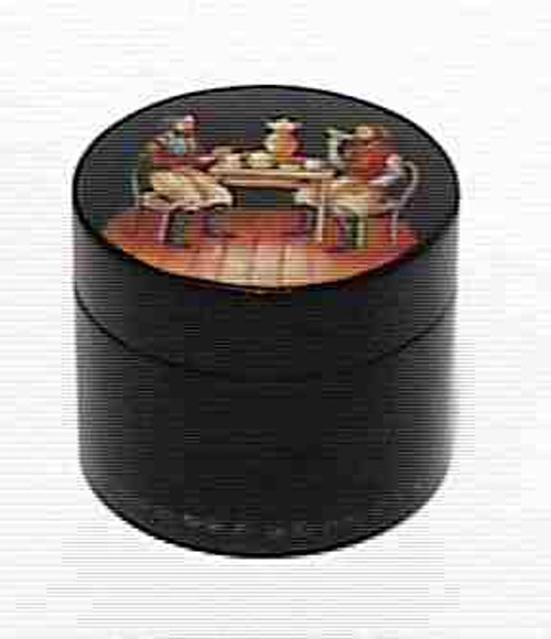 Round Lacquered Box LAQ003188C