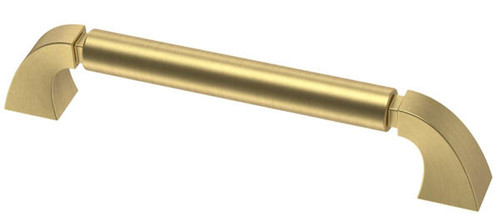 Liberty Hardware - 5-1/16"C-C Warm Industrial handle - Brushed Brass - P38551C-117