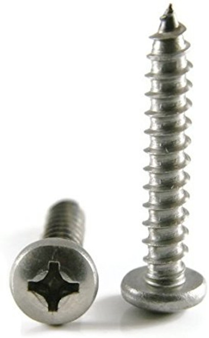 #8  x 1-1/2" Metal Screw Zinc Plated - Bag of 12 Screws