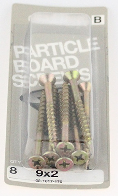 Particle Board Screws - 9 x 2 - 8 Pack (06-1817-176)