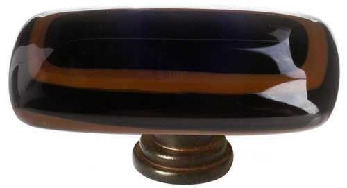 Stratum woodland & black long knob with oil rubbed bronze base