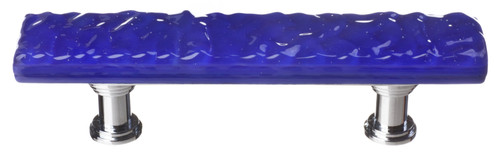 Glacier cobalt pull with polished chrome base