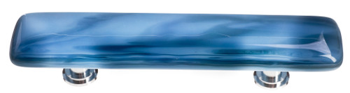 Cirrus marine blue pull with polished chrome base