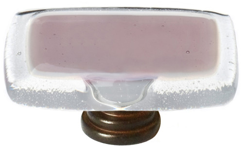 Reflective purple long knob with oil rubbed bronze base