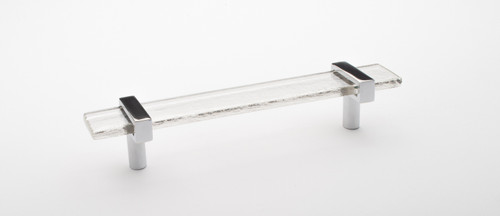 7" Adjustable clear pull with polished chrome base