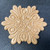 Oak Wood Flower Medallion Applique