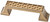 Scalloped handle - Champagne Bronze - 3"  - P30235C-CZ-CP