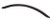 Flat Black Bow handle 224mm c-c L-P0256D-FB-A