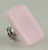 American Handcrafted Pink Glass Knob w/ Chrome - 1 1/2"