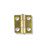 Cabinet Hinge - Butt Hinge - Brass Plated - 1" Square H537D-100BP