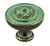 Baroque Scroll Work Design 30mm Verdigris Knob