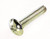 8-32 X 5/8" Knob Screw - Yellow Zinc - Truss Head - (25 Pcs)