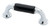 Contemporary Polished Chrome & Black Ceramic 3" handle P37372C-PC-CP