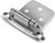 Variable Overlay Free Swing Hinge - Nickel (single)