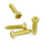 #2 X 1/2" Round Head Brass Plated Phillips  - Bag of 25 Screws
