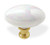 1-1/2" Ceramic Oval Pearl Iridescent Knob LQ-PN0716V-P-C
