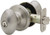 Keyed Entry Knob Set - Egg Style - Satin Stainless - E Series - EK2040