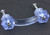 Antique Ice Blue Glass handle - 3" GP-3LTB