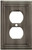 Allen + Roth - Lexington Duplex Outlet - Brushed Nickel - W22979-904-U