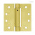 Adjustable Spring Door Self-Closing Commercial Hinge - 4" - Square Corner - Full Mortise LQ-HN0044G-SB-U