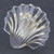 Clear Glass Seashell Knob - Brass Base 48mm LQ-PN0177-CLR-C