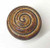 Ceramic Knob - Natural Burnt Umber Swirl - 1-3/8"