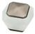 Kaley Collection Knob Translucent White & Brushed Stainless Steel P30236-FWS-C