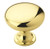 1-1/4" Dia. Allison Value Knob - Bright Brass - BP53005-3