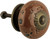 Brown Aged Chipped Ceramic Knob