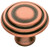 Antique Copper Domed Rings Knob - 38mm  PBF524V-AC-C7