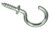 7/8" Cup Hook  w/Shoulder Nickel Plated (100 PER BAG)