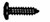 #5 x 1/2" Round Head Phillips Black - Bag of 25 Screws