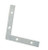 3" X 1/2" X 1.8mm Zinc Plated Flat Corner Brace DL-C1396-300ZP