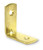 1-1/16"  Polished Brass Corner Brace LQ-0401BP