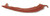 Red Hot Pepper Drawer handle - 96mm L-P84101-RED-C