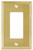 Single Rocker Switch Wall Plate In Polished Solid Brass LQ-W207BMP-PL-U