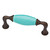 Teal & Bronze Ceramic Insert handle - 3 3/4" (96mm)