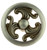 Swedish Iron Mediterranean Cabinet Knob 1-1/2" LQ-4796