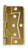 Carded Pair Non-Mortise Hinge 3" Brass Plated Steel LQ-HN0046G-PB-U