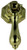 Octagonal Brass Plated Drop handle  1-5/8" CB-PN0392-PB-C