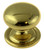 Tidemore Solid Polished Brass 1-3/8" Knob With Wide Base LQ-P26052V-PL-C7