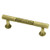 Rough & Smooth handle - Tumbled Antique Brass - 3"
