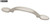 Spoon Footed Satin Nickel handle - 3"