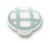 Ceramic Knob - Mint Checks  1-1/2" K35-P256GRNSTR