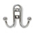 Double Robe Hook Chrome Ball End  2 1/2" X 2 7/8" LQ-B46115J-CHR-C