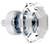 Clear Cut Glass Knob - Octagon Brushed Nickel 36mm